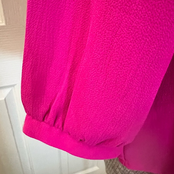 Papermoon Fuchsia Button Front Blouse - M - Picture 5 of 7
